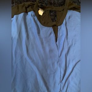 Black and blue blouse